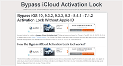 Desktop Screenshot of bypassicloudactivationlock.com