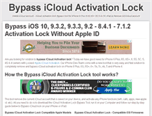 Tablet Screenshot of bypassicloudactivationlock.com